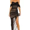 Dita Mesh Gown Black