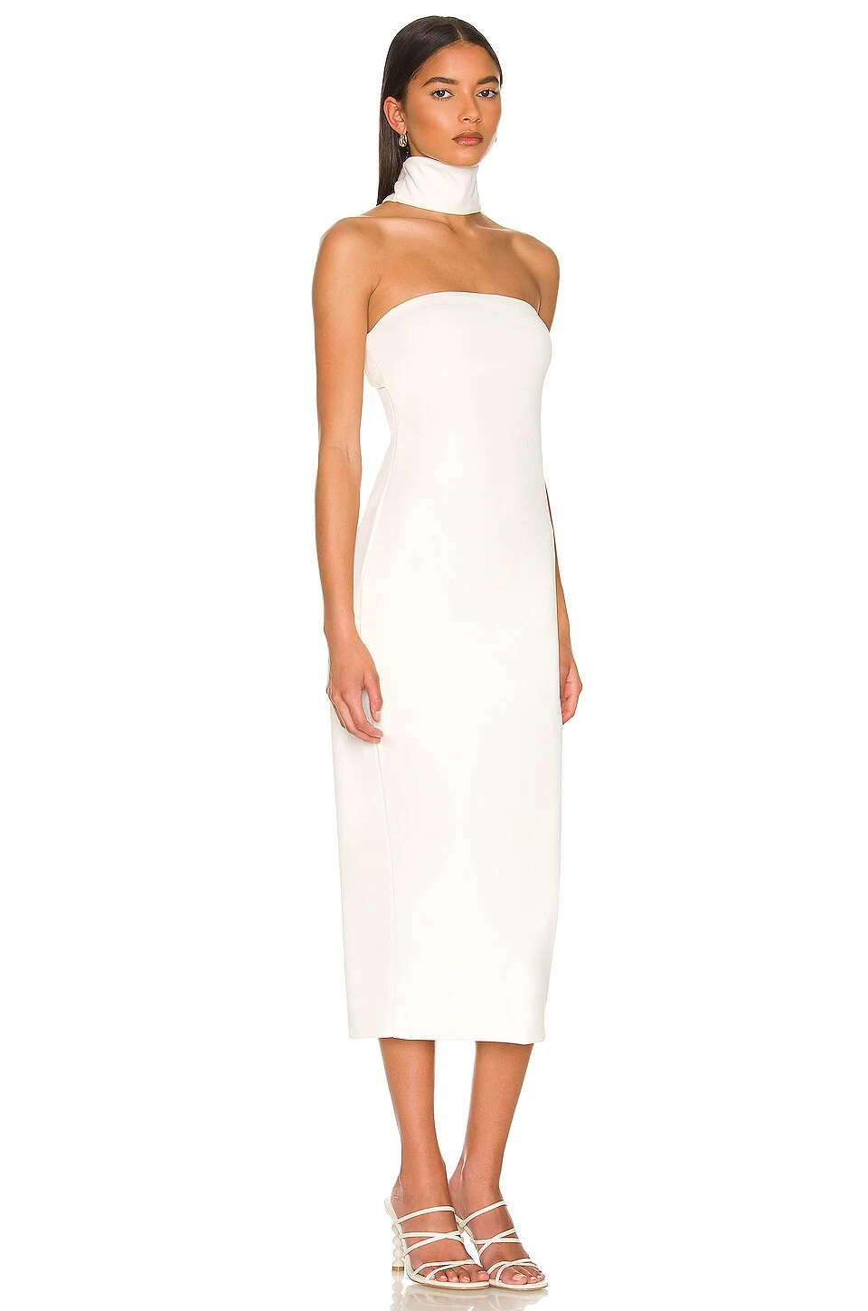 Jordan Midi Dress White - Image 2