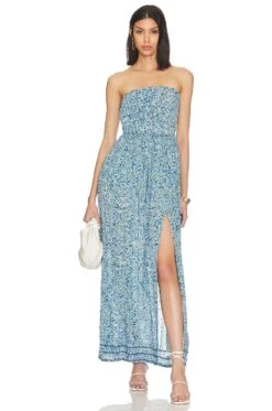 Mara Long Dress BLUE MAYFLOWER