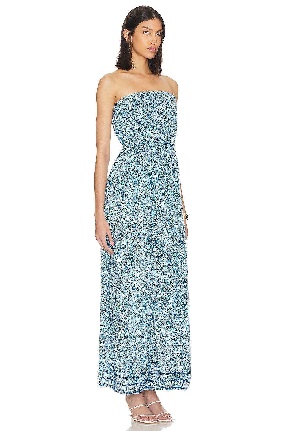 Mara Long Dress BLUE MAYFLOWER - Image 2