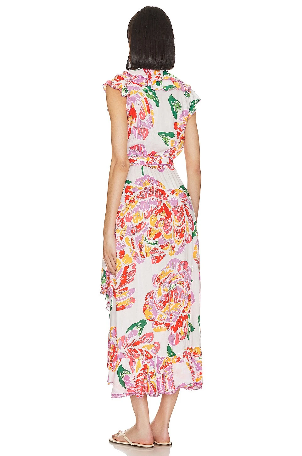 Aude Dress ORANGE MACRO PEONY - Image 3