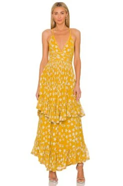 VESTIDO LARGO VEGA Yellow