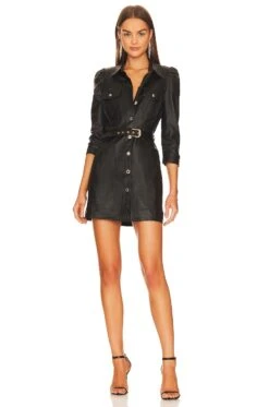 Lema Dress Coated Black