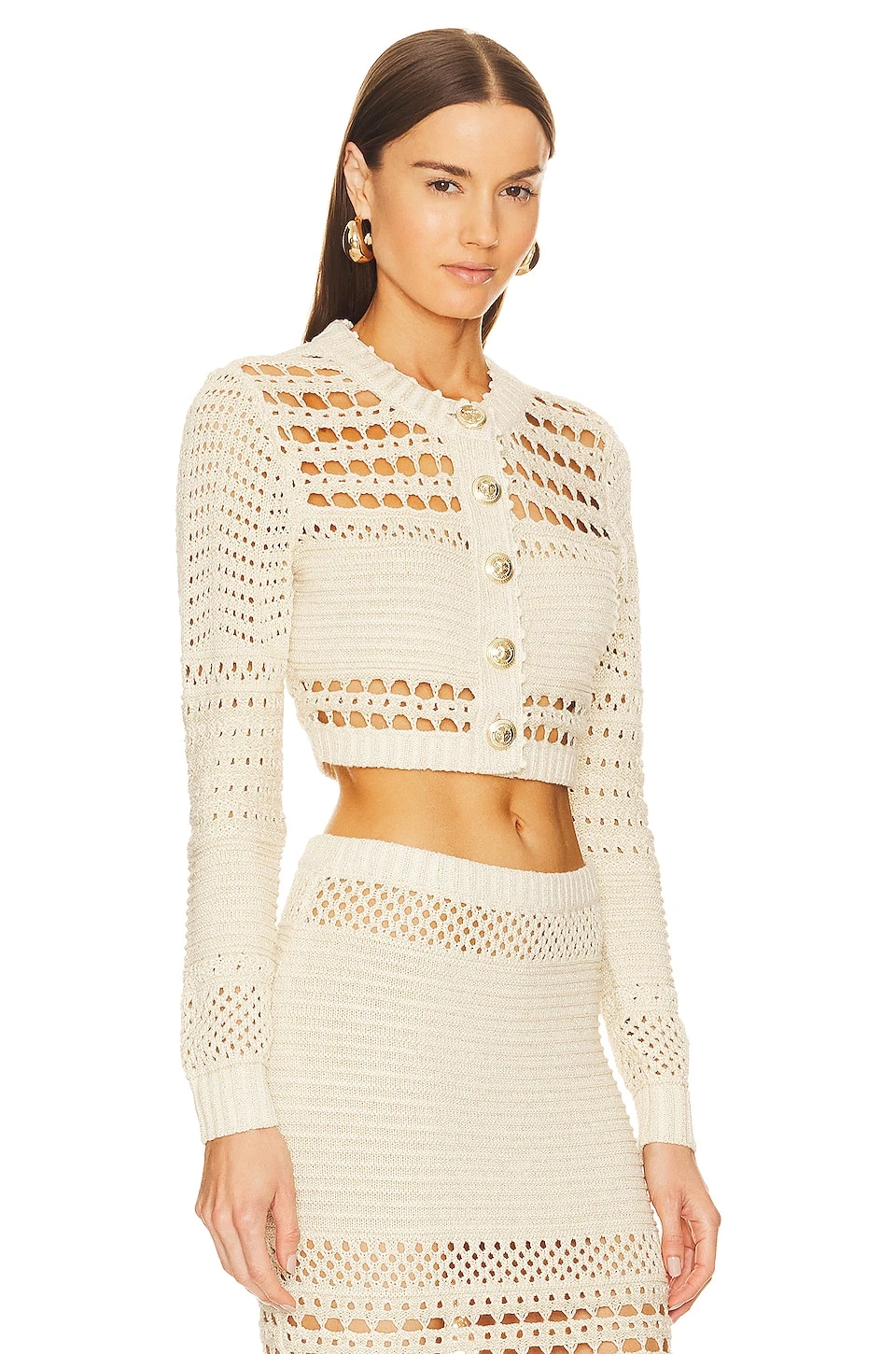 Nico Cardigan Ivory/gold - Image 2