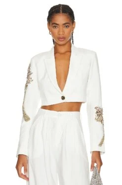 Palazza Blazer White