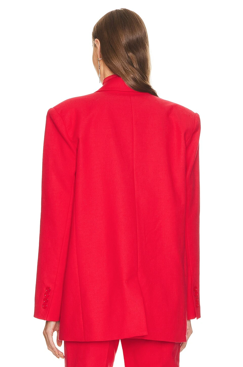 REVOLVE X Maison Meta Oversized Suit Jacket Red - Image 4