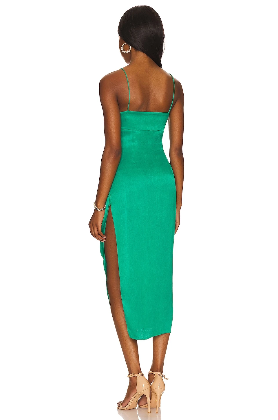 Ashlee Midi Dress Kelly Green - Image 3