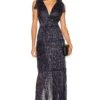 X REVOLVE Helena Dress Navy