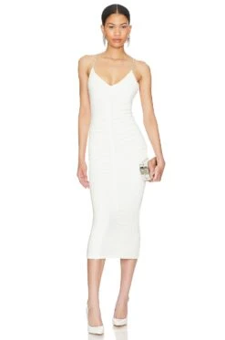 Ballor Midi Dress White
