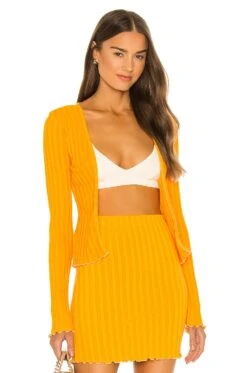 Simon Miller Dookie Cardigan Sunset Orange