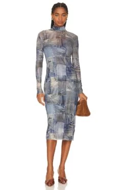 Steve Madden Vivienne Dress Denim Multi