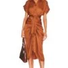 Steve Madden Tori Midi Dress Mocha Bisque