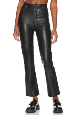 Steve Madden Josie Faux Leather Pant Black