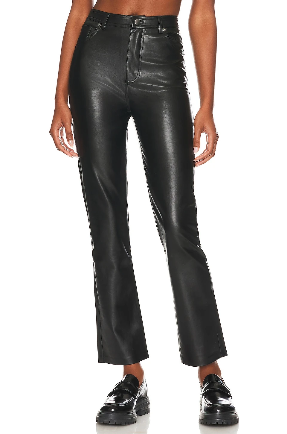 Steve Madden Josie Faux Leather Pant Black