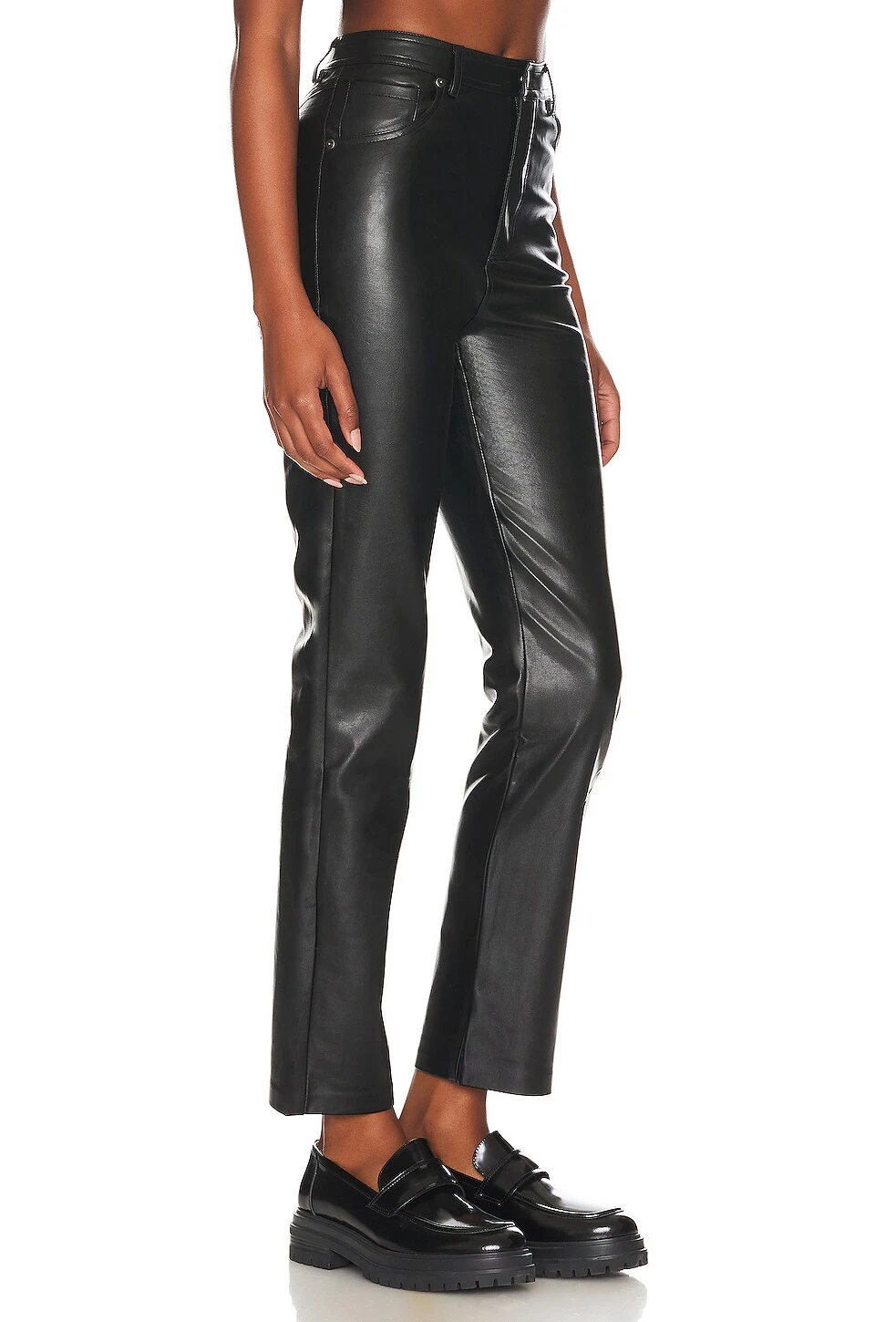 Steve Madden Josie Faux Leather Pant Black - Image 2