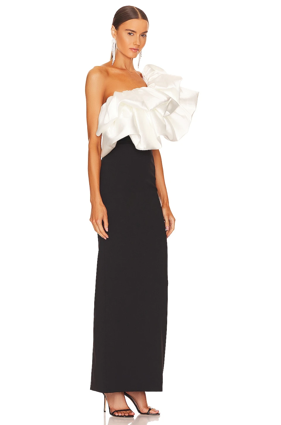 Ellis Maxi Dress Cream & Black - Image 2