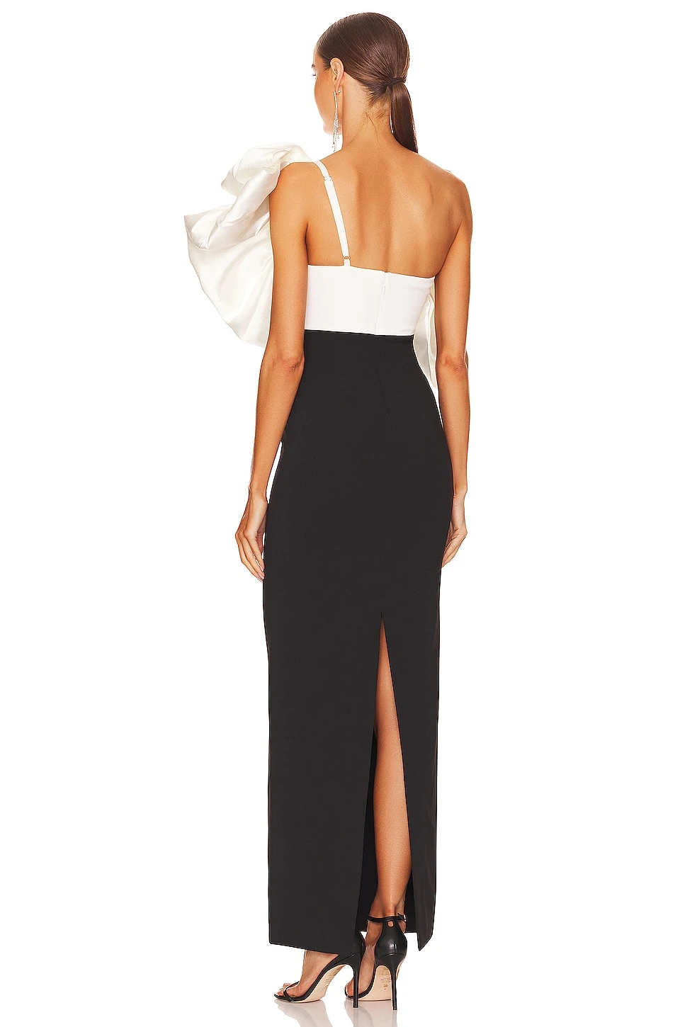 Ellis Maxi Dress Cream & Black - Image 4