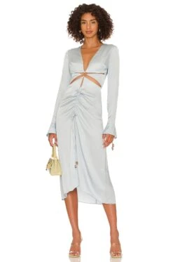 Song Of Style Taylor Midi Dress Baby Blue