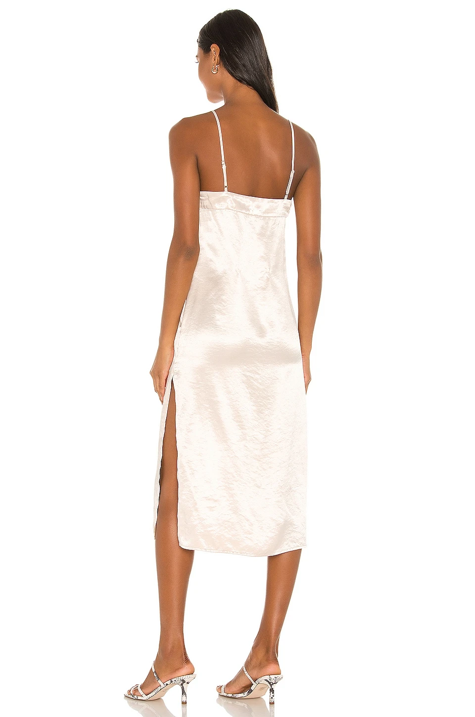 Song Of Style Audra Midi Dress Porcelain Ivory - Image 3