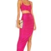VESTIDO CUT OUT MIYAH Pink Metallic