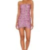 Nellie Halter Mini Dress Purple Multi