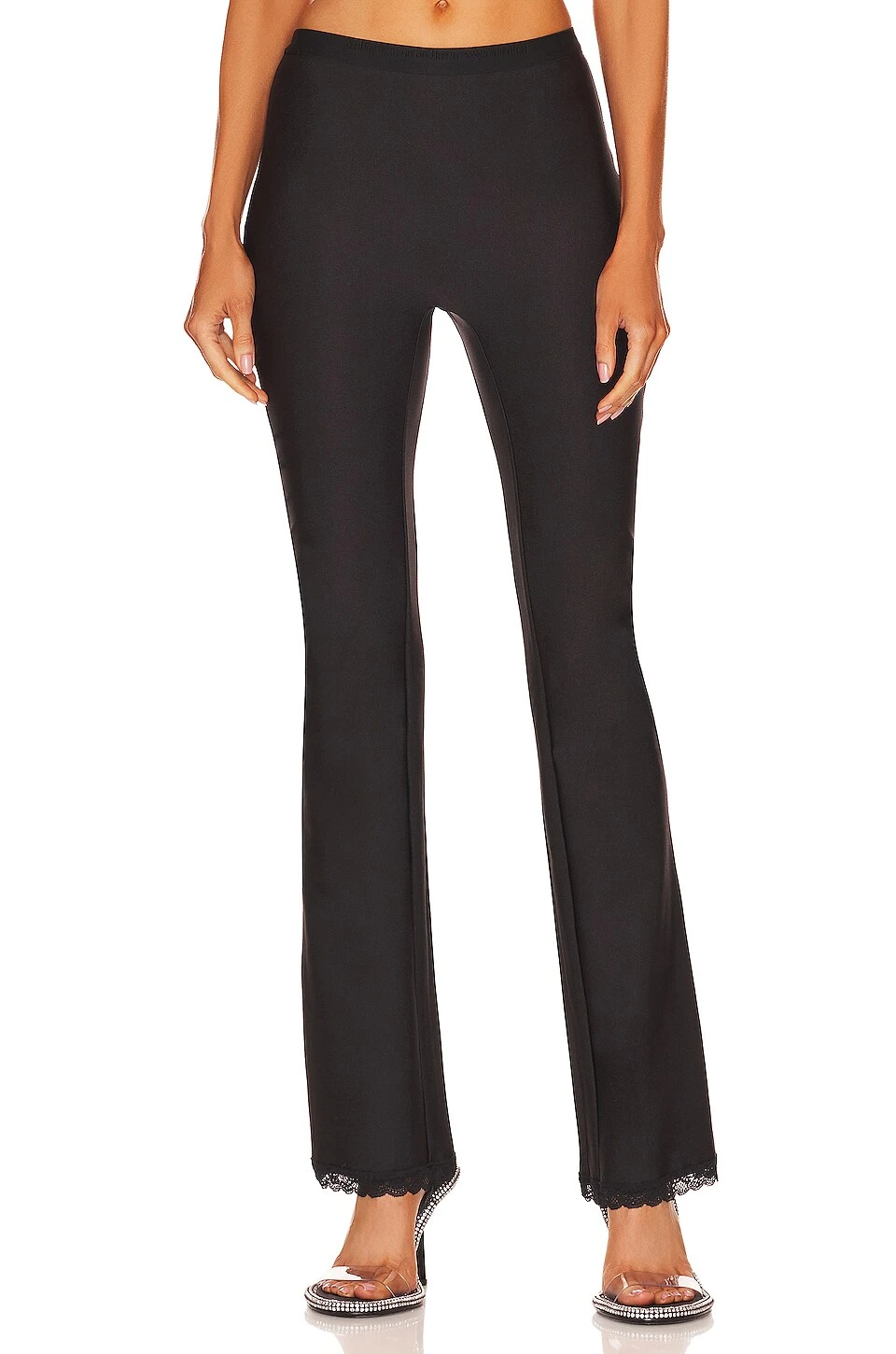 ALEXANDER WANG Gusset Logo Pant Black