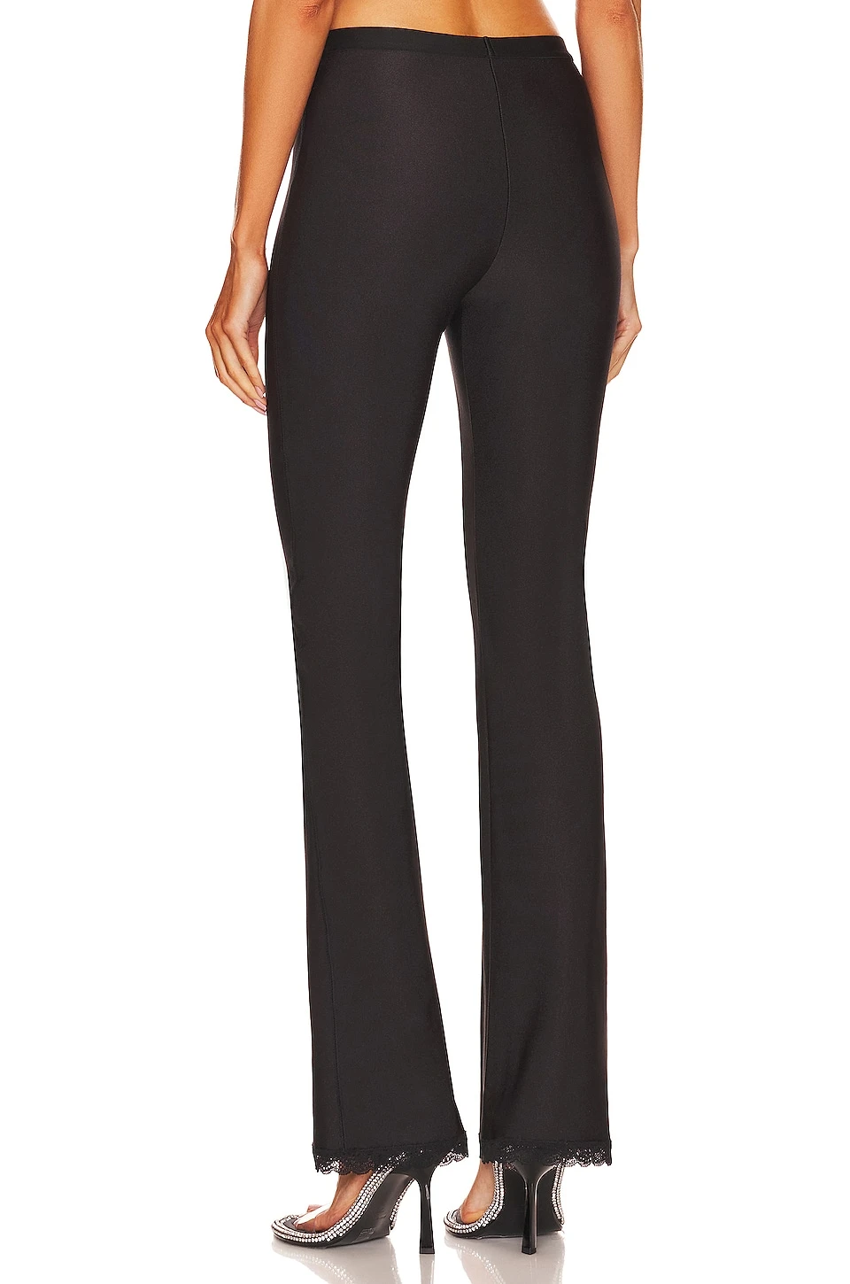 ALEXANDER WANG Gusset Logo Pant Black - Image 3