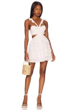 Atlas Mini Dress White