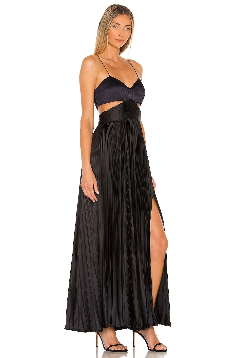 VESTIDO LARGO ELODIE Navy & Black - Image 2