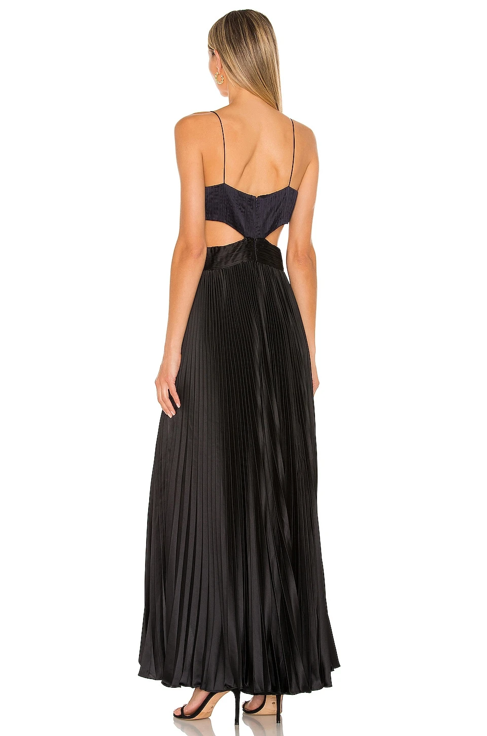 VESTIDO LARGO ELODIE Navy & Black - Image 3