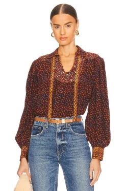 ULLA JOHNSON Aminda Blouse Agate