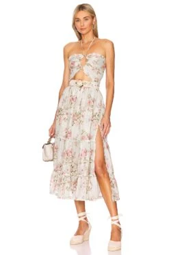 Penny Midi Dress Tapestry Rose Print
