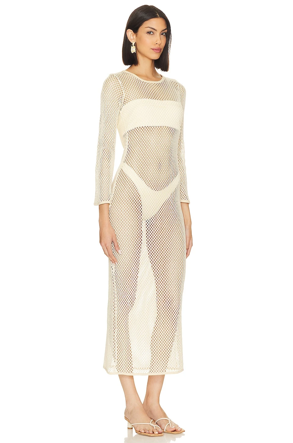 Avery Maxi Dress Off White - Image 2