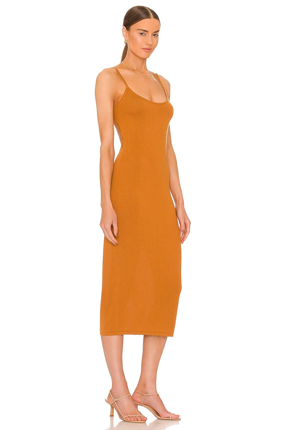 Ossie Midi Dress Rust - Image 3