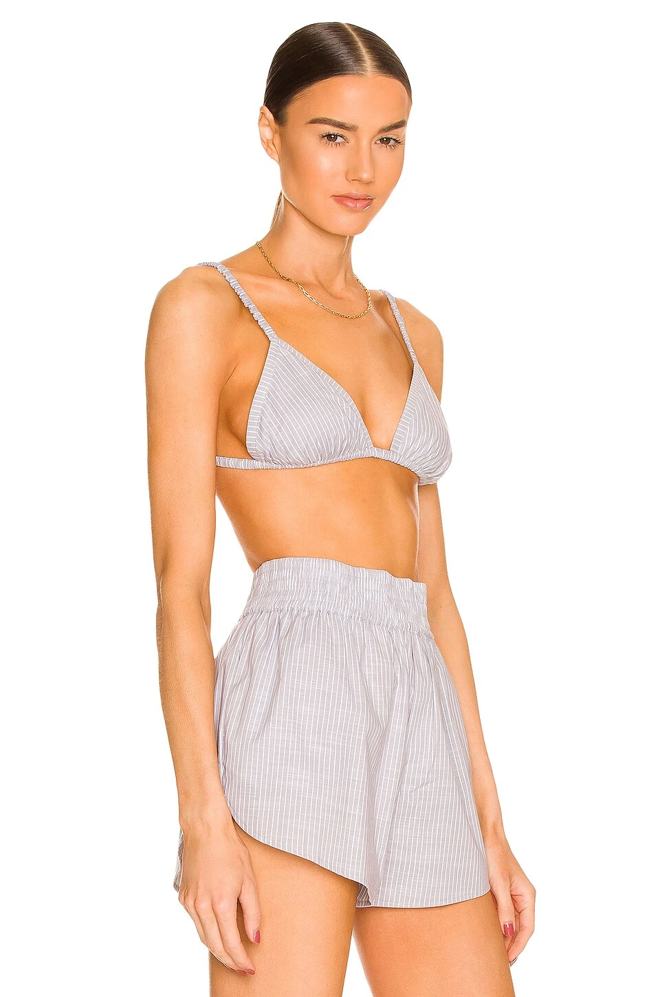 Hailey Bra Top Slate Stripe - Image 2
