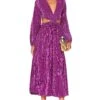 Amaka Midi Dress Purple