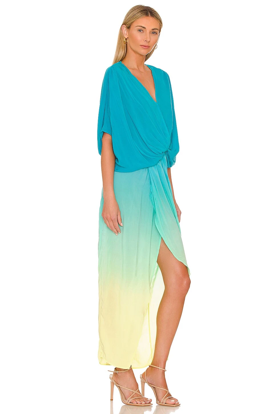 Luelle Midi Dress Green Grape Ombre - Image 2